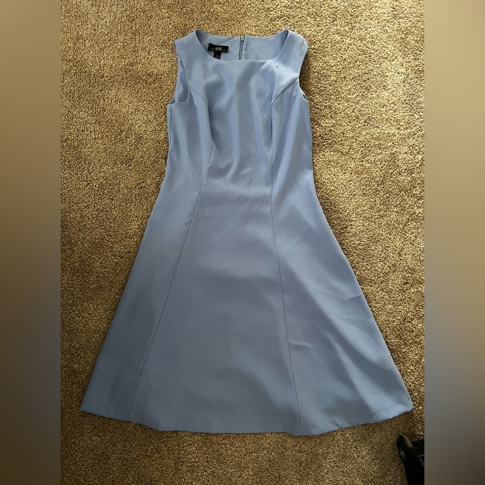 Blue sleeveless dress